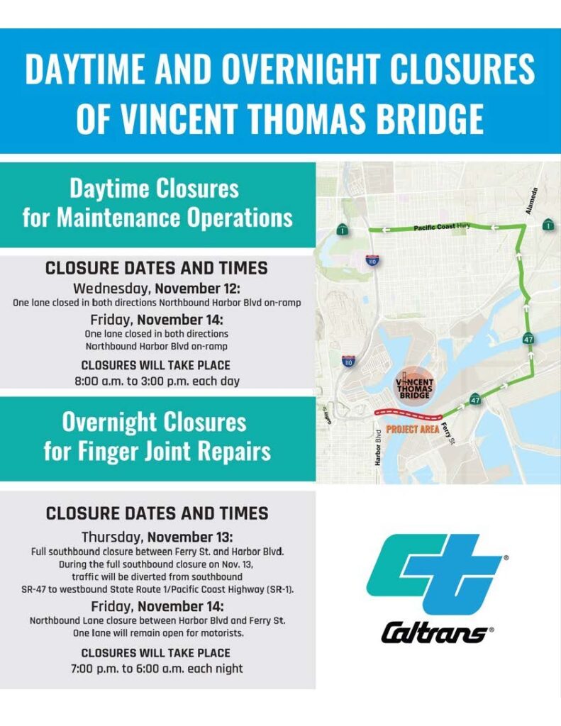 Daytime/Nightime Overnight Closures VTB