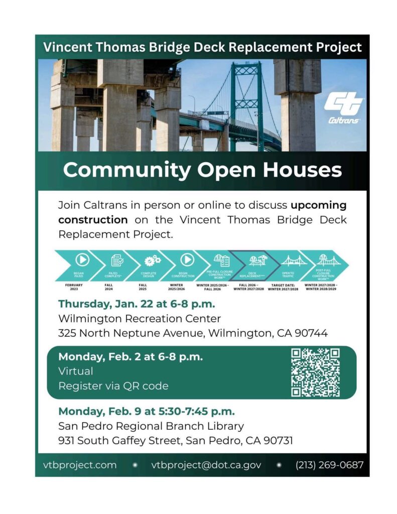 Vincent Thomas Bridge-Community Open Houses