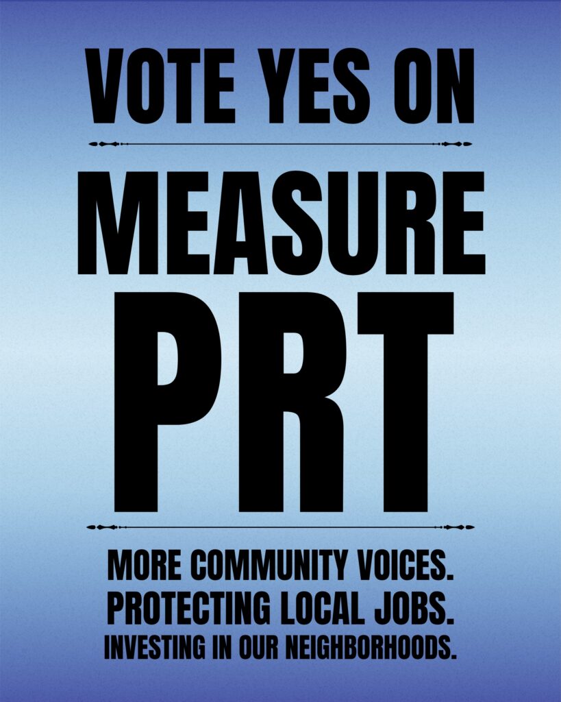 Vote Yes on Measure PRT